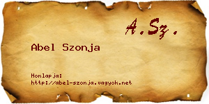 Abel Szonja névjegykártya